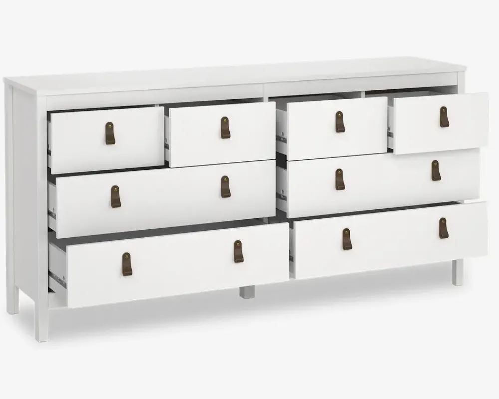 Sale Daells Bolighus Kommode Madrid med 8 skuffer hvid