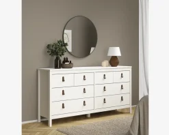 Sale Daells Bolighus Kommode Madrid med 8 skuffer hvid
