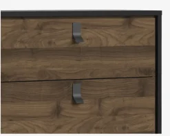 Best Daells Bolighus Kommode Ry m. 6 skuffer Sort/Valnød