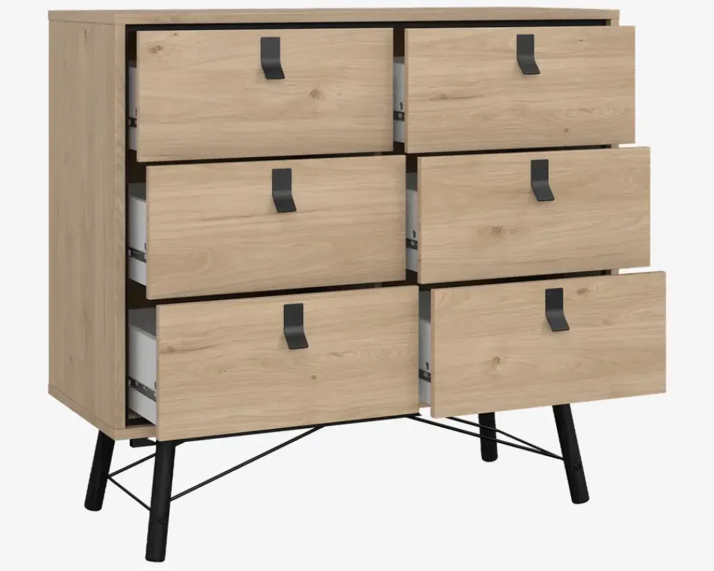 Sale Daells Bolighus Kommode Ry m. 6 skuffer Eg