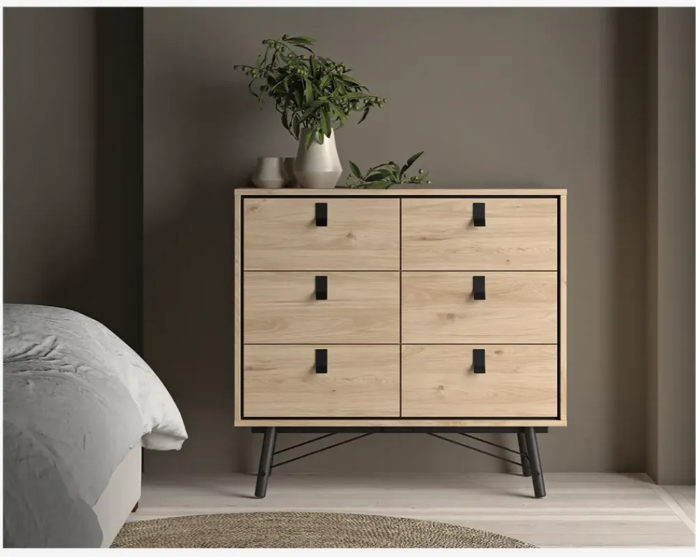 Sale Daells Bolighus Kommode Ry m. 6 skuffer Eg