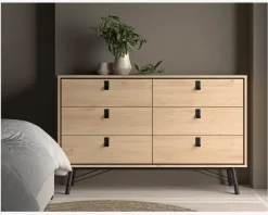 Outlet Daells Bolighus Kommode Ry m. 6 skuffer Eg