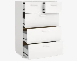 New Daells Bolighus Kommode Sofia hvid med 5 skuffer