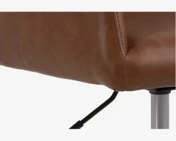 Clearance Daells Bolighus Kontorstol cognac kunstlæder