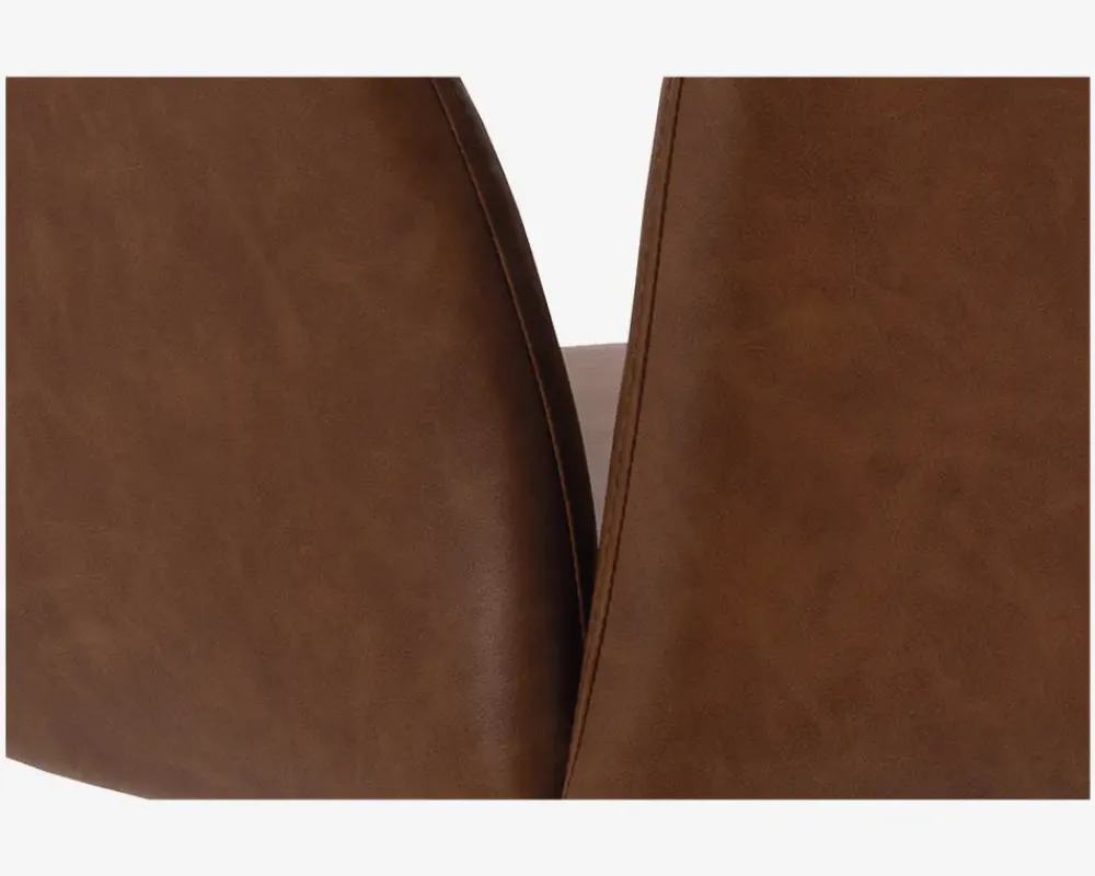 Clearance Daells Bolighus Kontorstol cognac kunstlæder