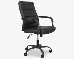 New Daells Bolighus Kontorstol Sort Pu/Sort Fod