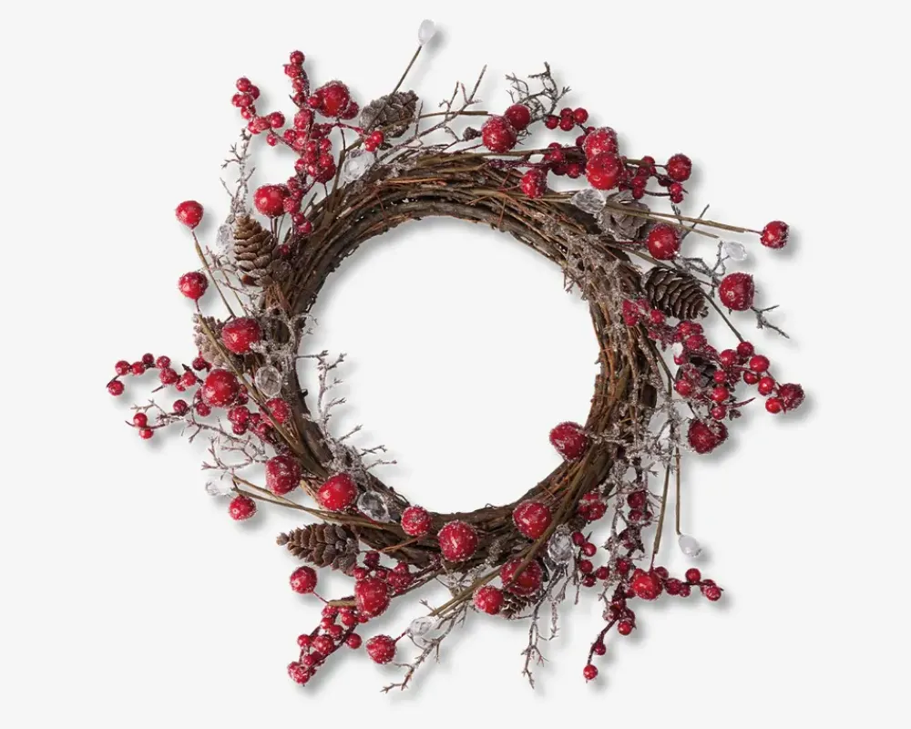 Discount Daells Bolighus Krans med røde bær Ø.30 cm