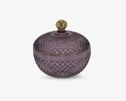 Sale Daells Bolighus krukke blomme m. guld detaljer Rosa