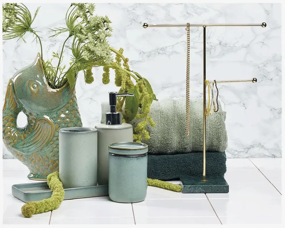 Daells Bolighus Krukke m. Låg Mint H. 10,5 cm