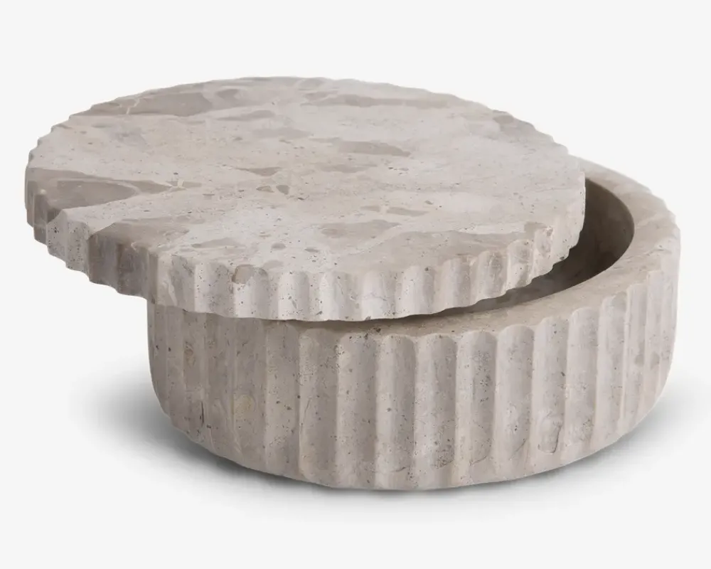 Best Daells Bolighus Krukke m/låg brun marmor Ø.15 cm