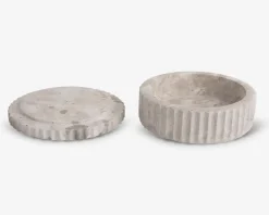 Best Daells Bolighus Krukke m/låg brun marmor Ø.15 cm