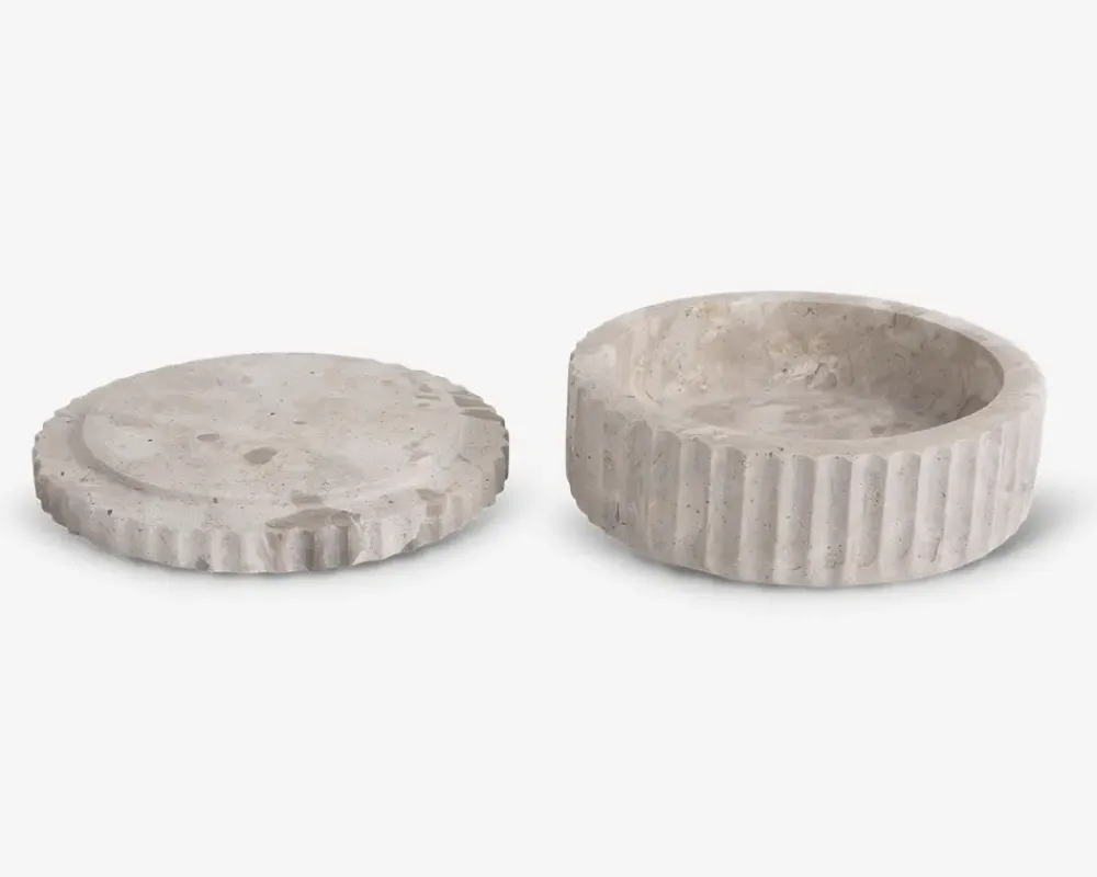 Best Daells Bolighus Krukke m/låg brun marmor Ø.15 cm