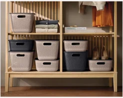 Online Daells Bolighus Kurv Basket Taupe 17 L Beige