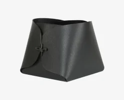 New Daells Bolighus Kurv Bøffellæder Sort 15x15x15 cm