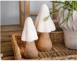 Hot Daells Bolighus Lampe svamp LED lys H.27 cm