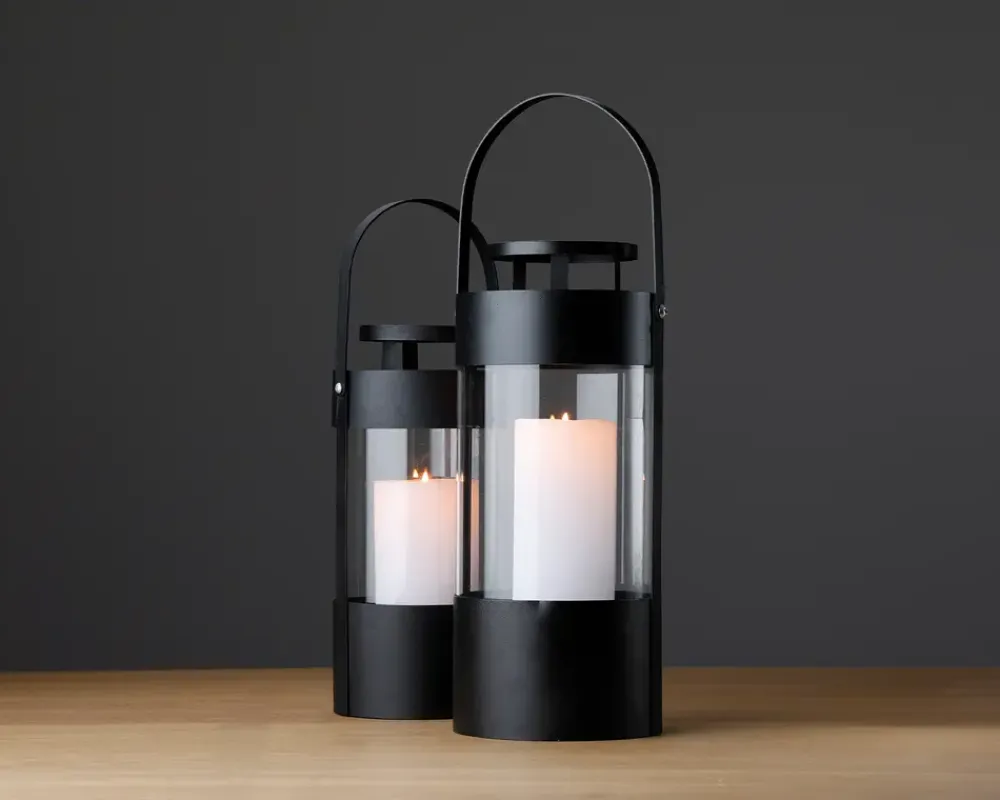 Discount Daells Bolighus Lanterne Cylinder Sort H.40 cm