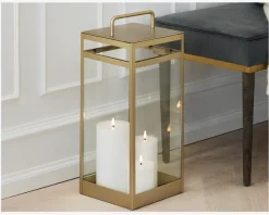 Online Daells Bolighus LED Bloklys H.15xØ.7,5cm Hvid