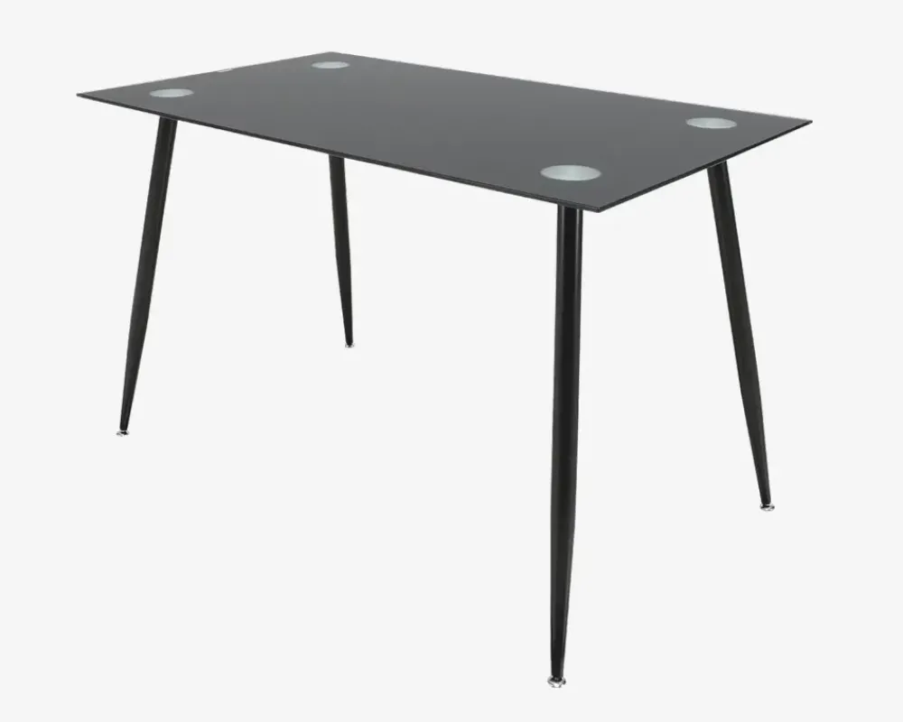 New Daells Bolighus Lille spisebord i sort glas