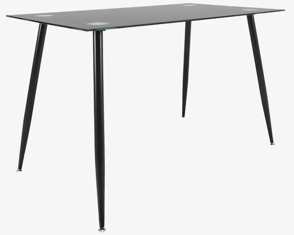 New Daells Bolighus Lille spisebord i sort glas