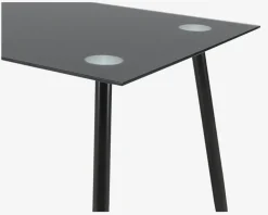 New Daells Bolighus Lille spisebord i sort glas