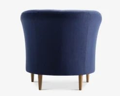 Daells Bolighus Lænestol Flash Med Eg Ben Blå