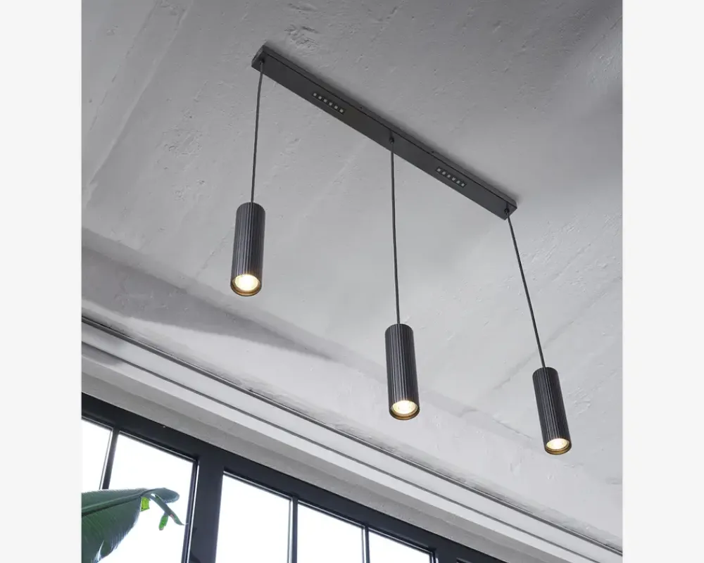 Best Daells Bolighus Loftlampe Drums sort L.82,5 cm