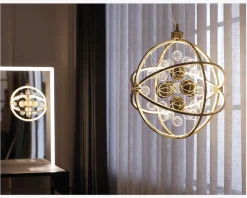 Sale Daells Bolighus Loftlampe Galaxy Antik Ø.48 cm Messing