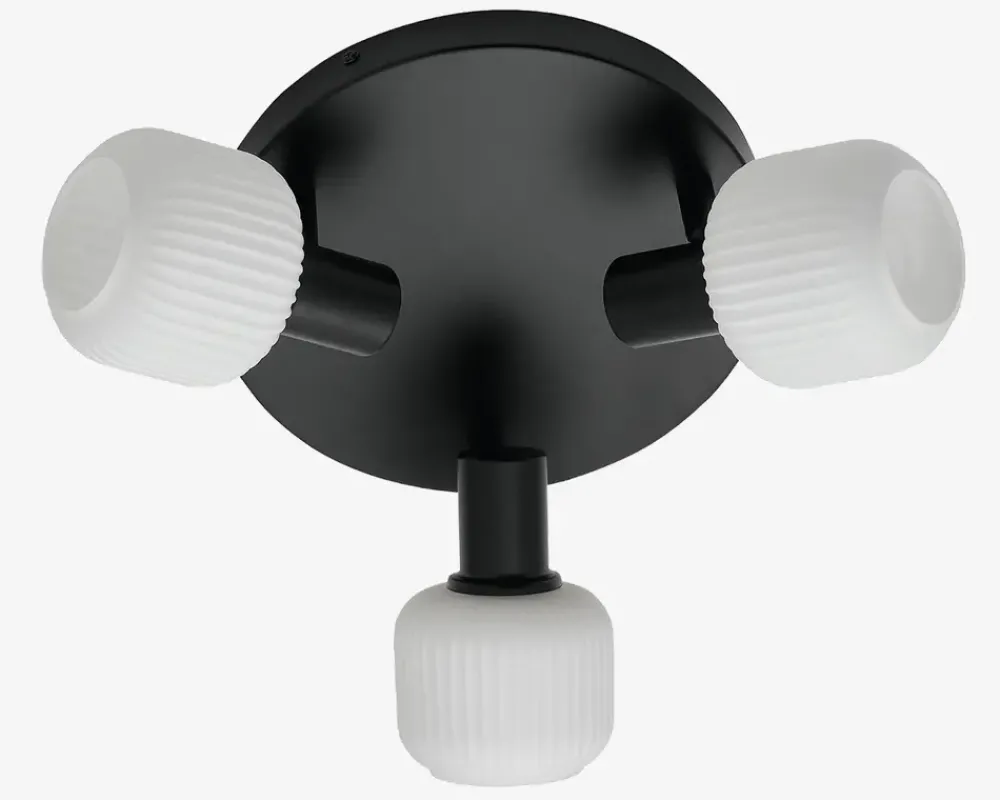 Best Daells Bolighus Loftlampe Milford mini 3xE14 sort
