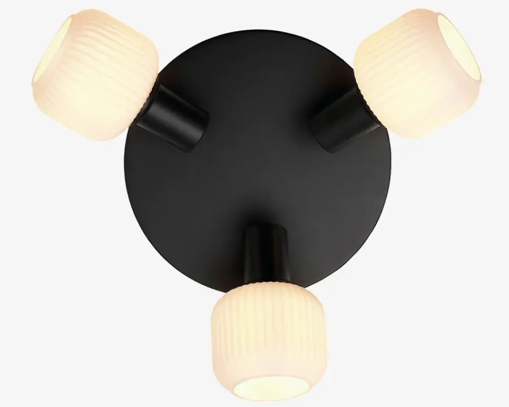 Best Daells Bolighus Loftlampe Milford mini 3xE14 sort