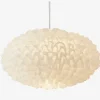 Online Daells Bolighus Loftlampe Villo Hvid Chiffon Ø.30 cm
