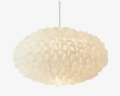 Online Daells Bolighus Loftlampe Villo Hvid Chiffon Ø.30 cm