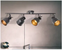 Online Daells Bolighus Loftspot Rolet 4 Sort/Sand B.76cm