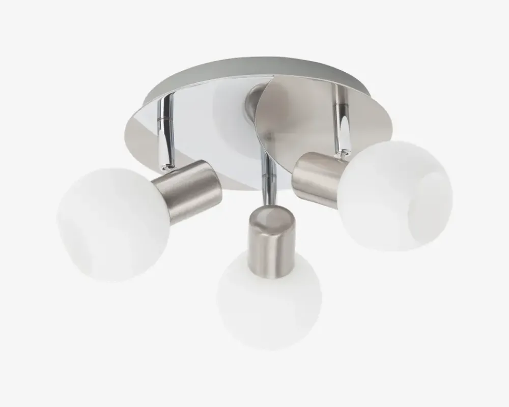 New Daells Bolighus Loftspot Rondel Tiara Krom/Hvid Ø.22cm