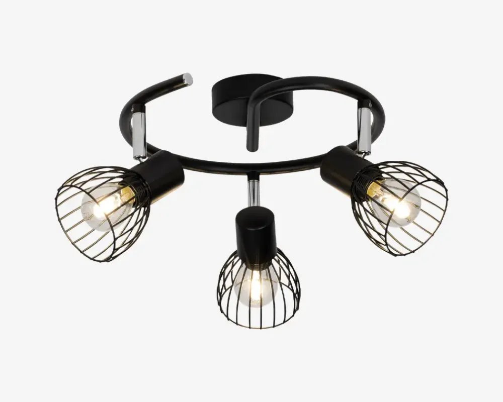 Daells Bolighus Loftspot Spiral Blacky Sort Ø.39cm