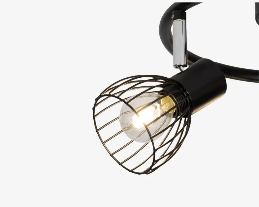 Daells Bolighus Loftspot Spiral Blacky Sort Ø.39cm