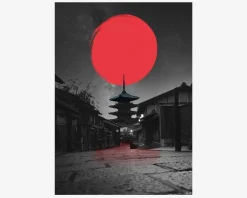 Hot Daells Bolighus Lonely temple - Fadil Roze 30x40 cm