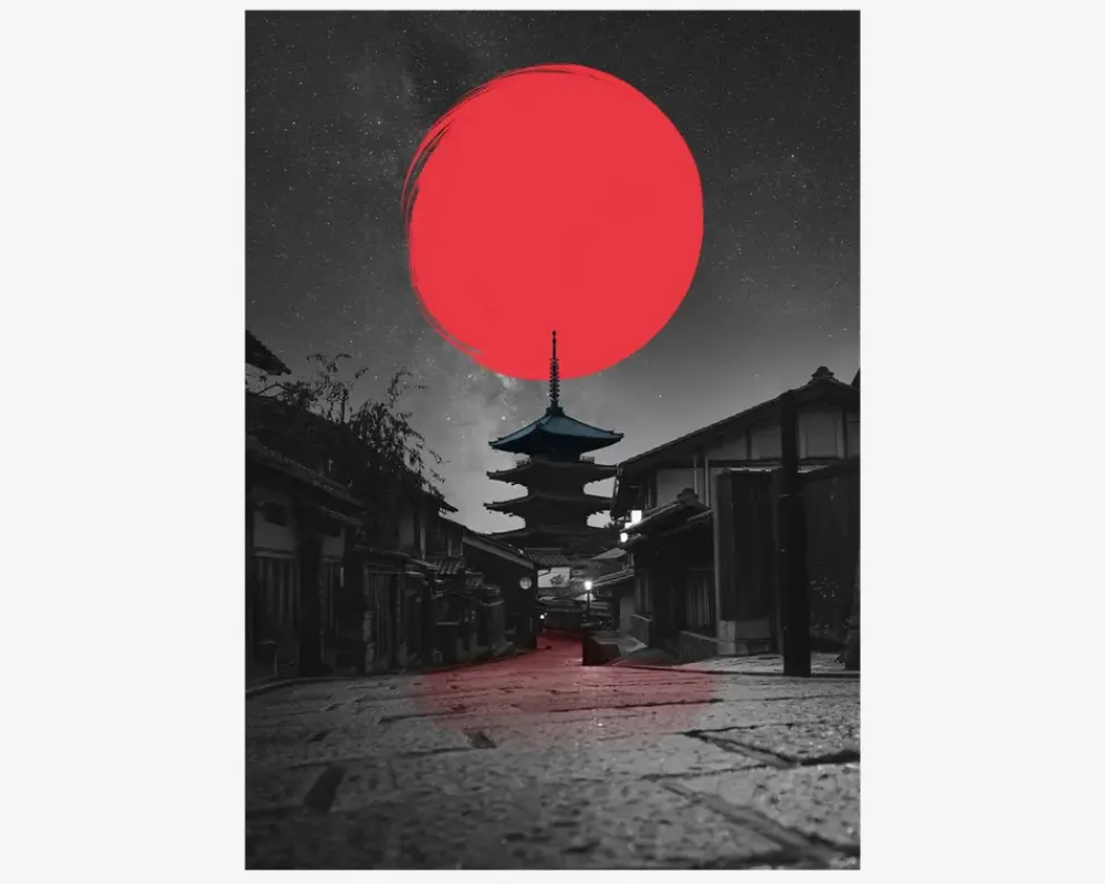 Hot Daells Bolighus Lonely temple - Fadil Roze 30x40 cm