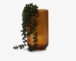 Discount Daells Bolighus Lyngby vase glas amber H.20 cm Orange