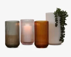 Discount Daells Bolighus Lyngby vase glas amber H.20 cm Orange