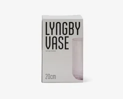 Hot Daells Bolighus Lyngby vase glas pink H.20 cm Lyserød