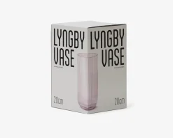 Hot Daells Bolighus Lyngby vase glas pink H.20 cm Lyserød