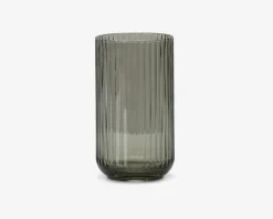 Daells Bolighus Lyngby vase glas H.20 cm Røgfarvet