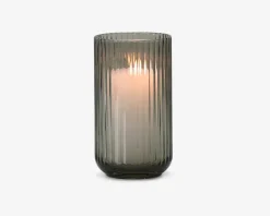 Daells Bolighus Lyngby vase glas H.20 cm Røgfarvet