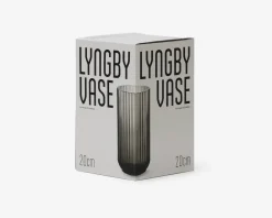 Daells Bolighus Lyngby vase glas H.20 cm Røgfarvet