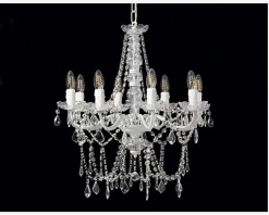 Outlet Daells Bolighus Lysekrone Imperial 8-armet Hvid Ø.55 cm