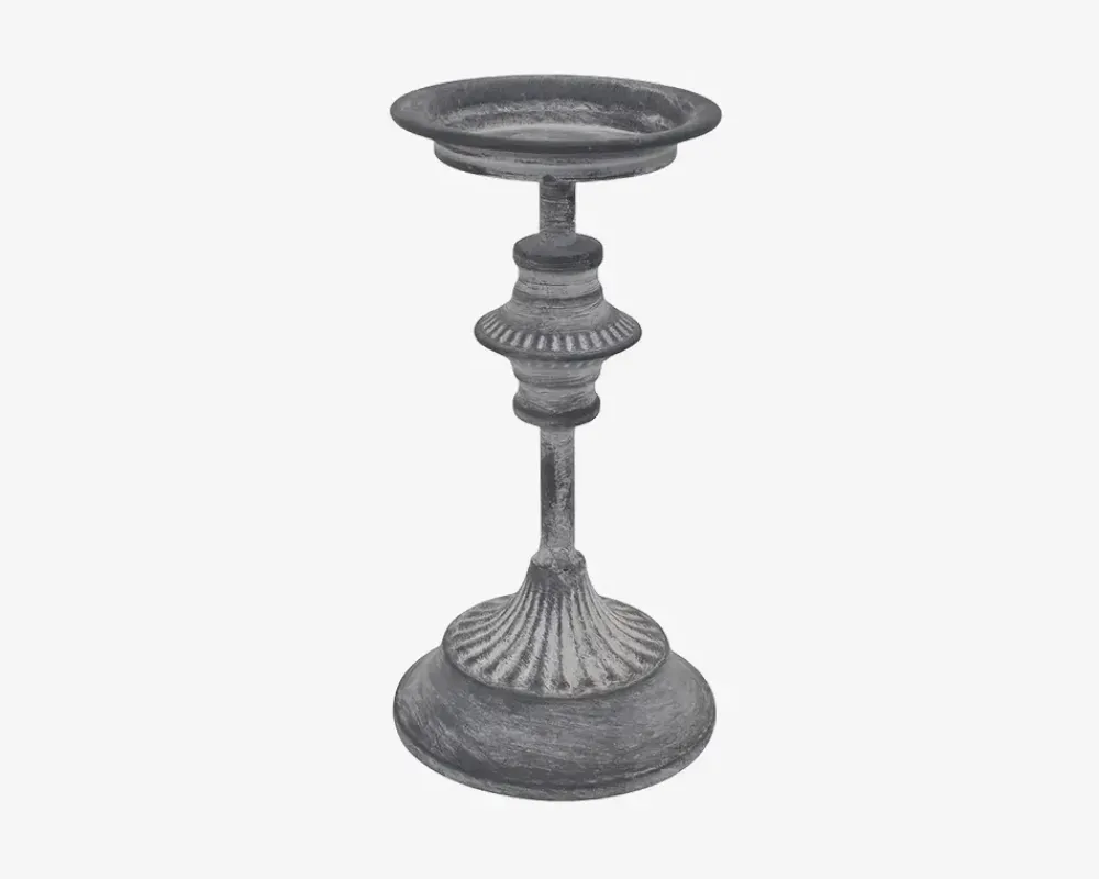 Best Daells Bolighus Lysestage Bloklys Grå H.24