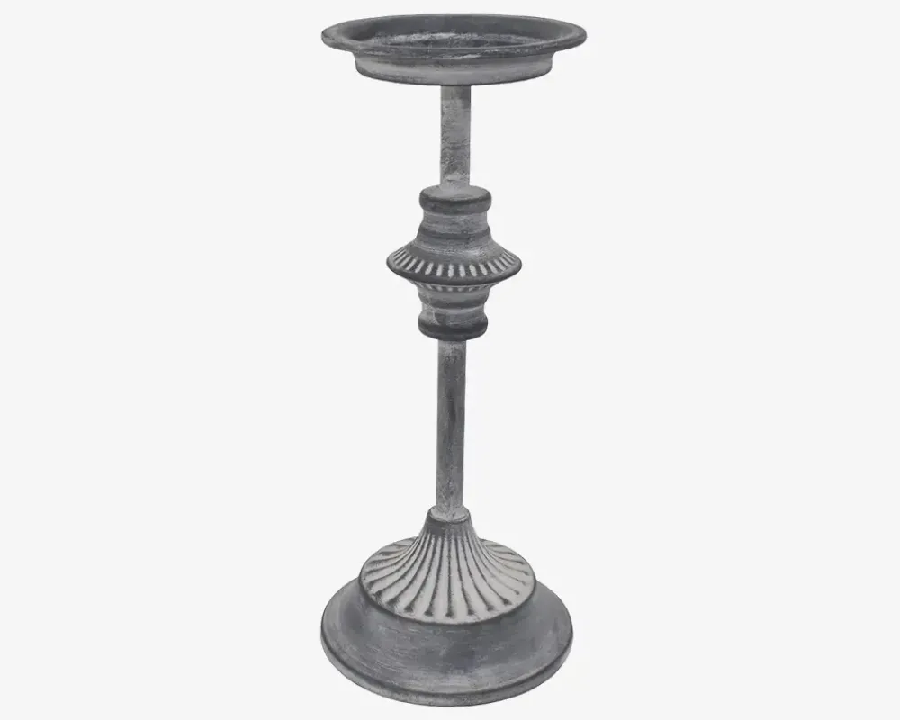 Online Daells Bolighus Lysestage Bloklys Grå H.30