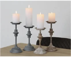 Outlet Daells Bolighus Lysestage Bloklys Sand H.24