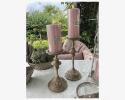 Outlet Daells Bolighus Lysestage Bloklys Sand H.24