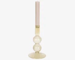 Clearance Daells Bolighus Lysestage Bubbles Mos H.16 cm Grøn